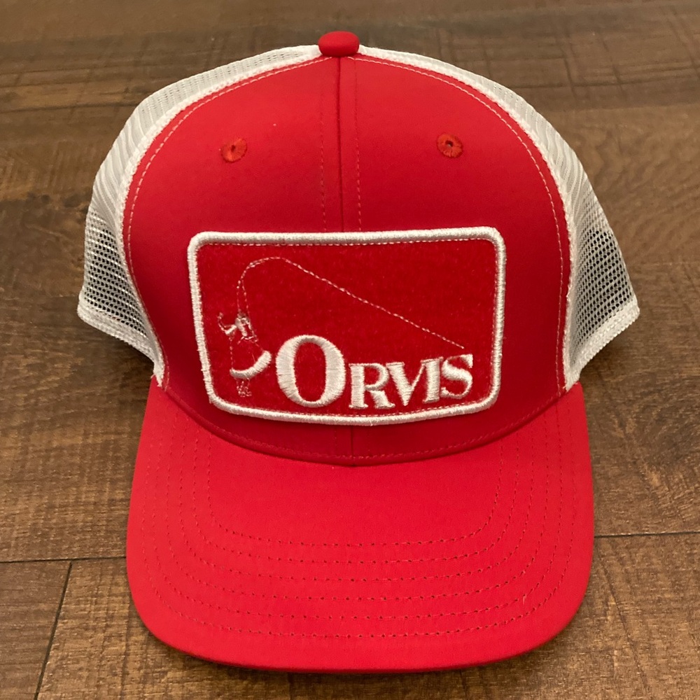Orvis Snapback Santa Bent Rod Mesh Trucker Hat